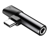 Przejściówka Baseus USB-C - Jack 3.5mm i USB-C (do ładowania)